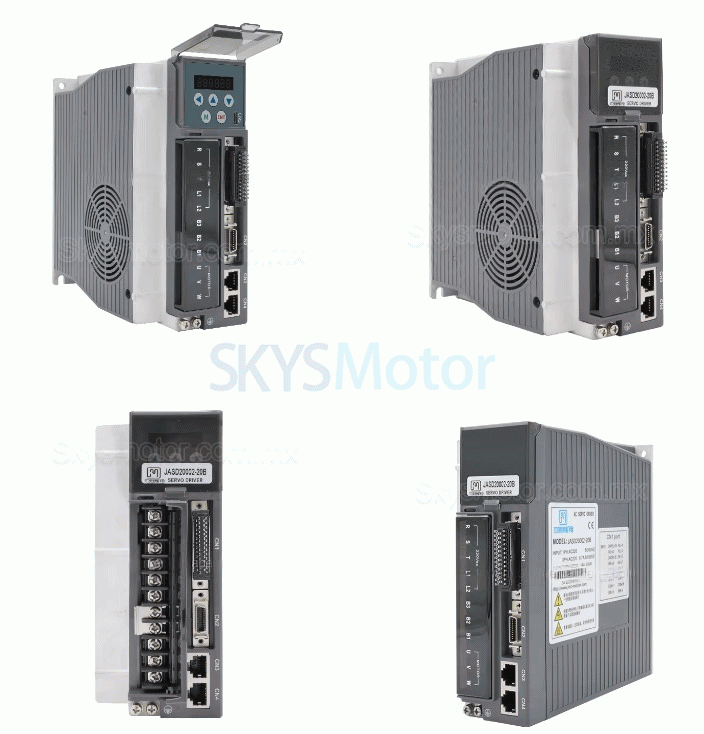 Kit servomotor CA 220V 2,0kW 130JASM520220K-17B+JASD20002-20B 9,55Nm 220V 2000RPM 10,2A, con driver servo JASD20002-20B