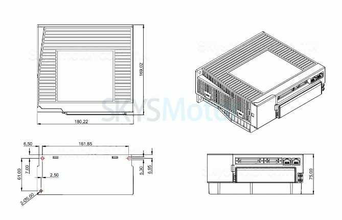 Kit servomotor CA 220V 2,0kW 130JASM520220K-17B+JASD20002-20B 9,55Nm 220V 2000RPM 10,2A, con driver servo JASD20002-20B