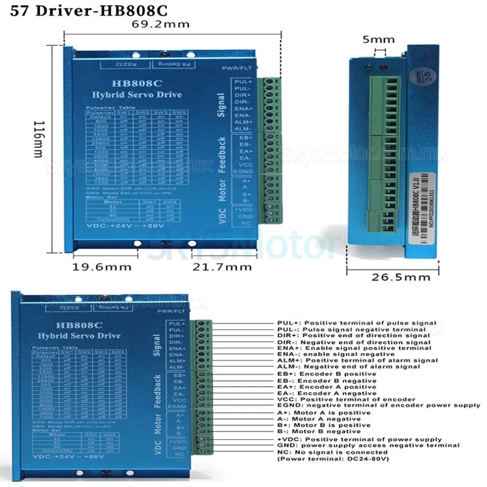 Mesa deslizante lineal CNC con doble gu&iacute;a y husillo de bolas/Kit de etapa lineal motorizada con motor y controlador