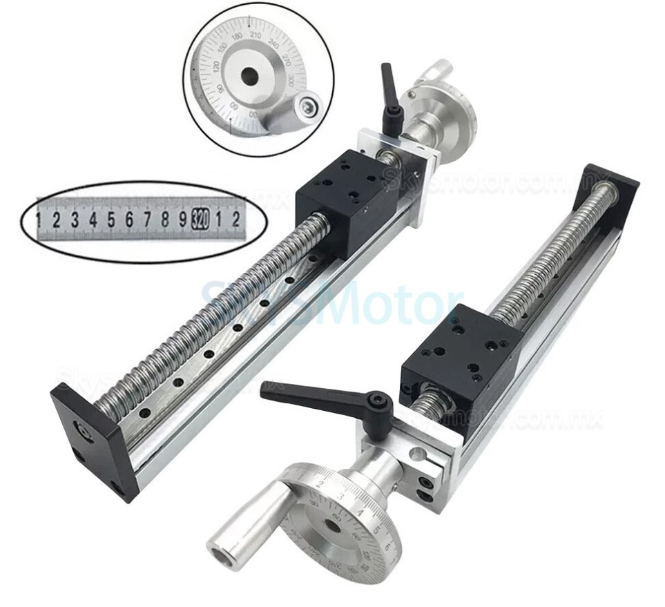 Mini mesa deslizante manual de husillo de bolas DXG6042, módulo lineal CNC con volante Mini mesa deslizante manual de husillo de bolas DXG6042, módulo lineal CNC con volante