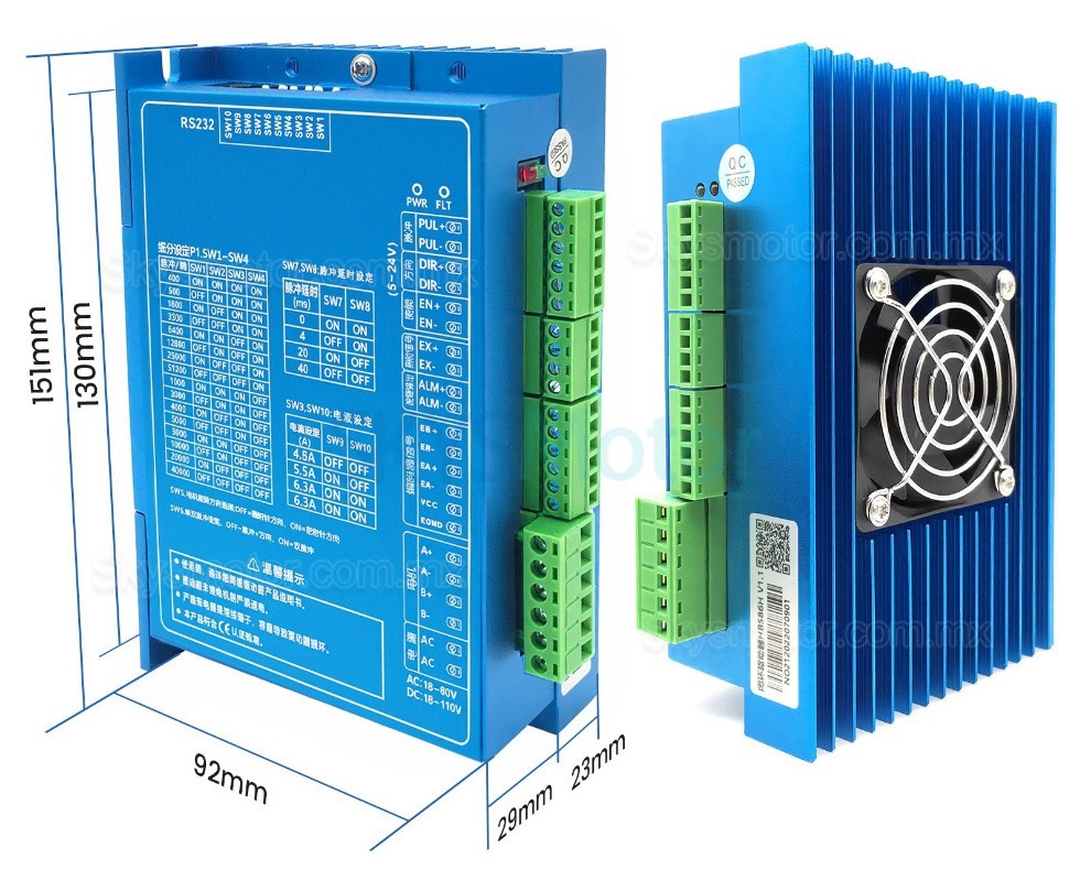 Kit de motor paso a paso de bucle cerrado NEMA 34 86HB250 + HBS86H (motor paso a paso de bucle cerrado + driver)