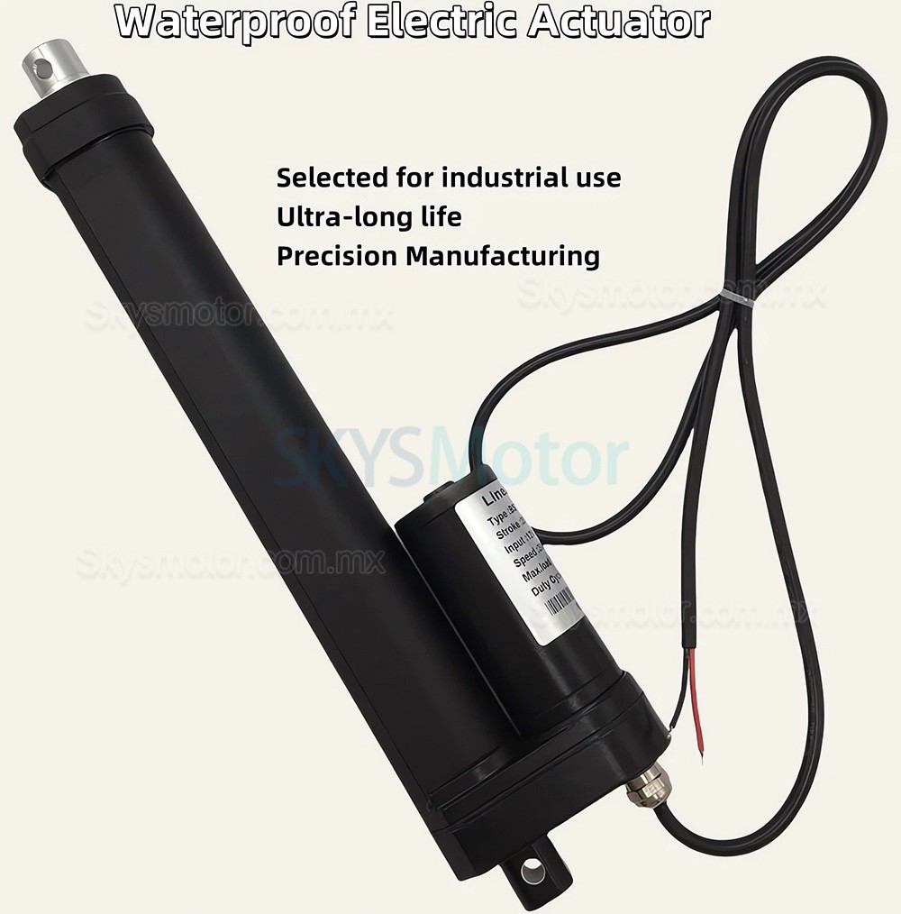 Actuador lineal el&eacute;ctrico sumergible IP68 BST-YF-FS 12V