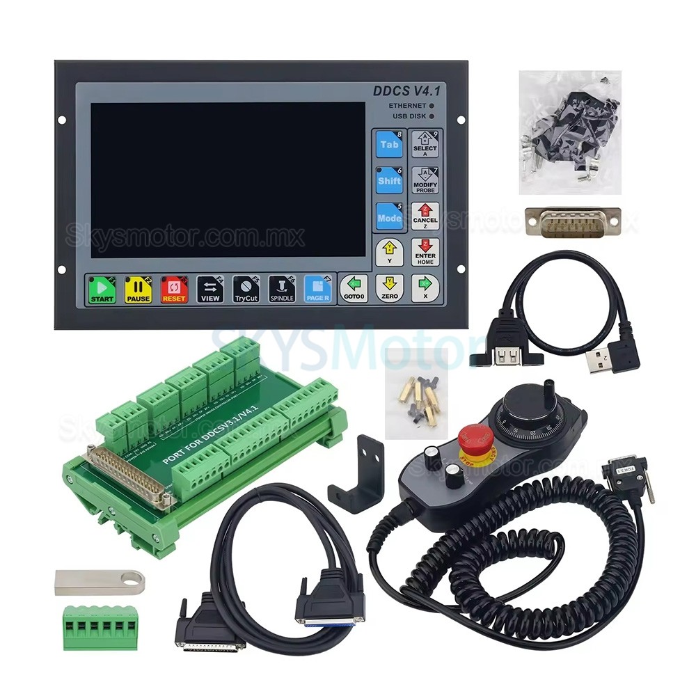 Controlador CNC DDCS V4.1 de 3/4 ejes, independiente, sin conexión, interfaz USB Controlador CNC DDCS V4.1 de 3/4 ejes, independiente, sin conexión, interfaz USB