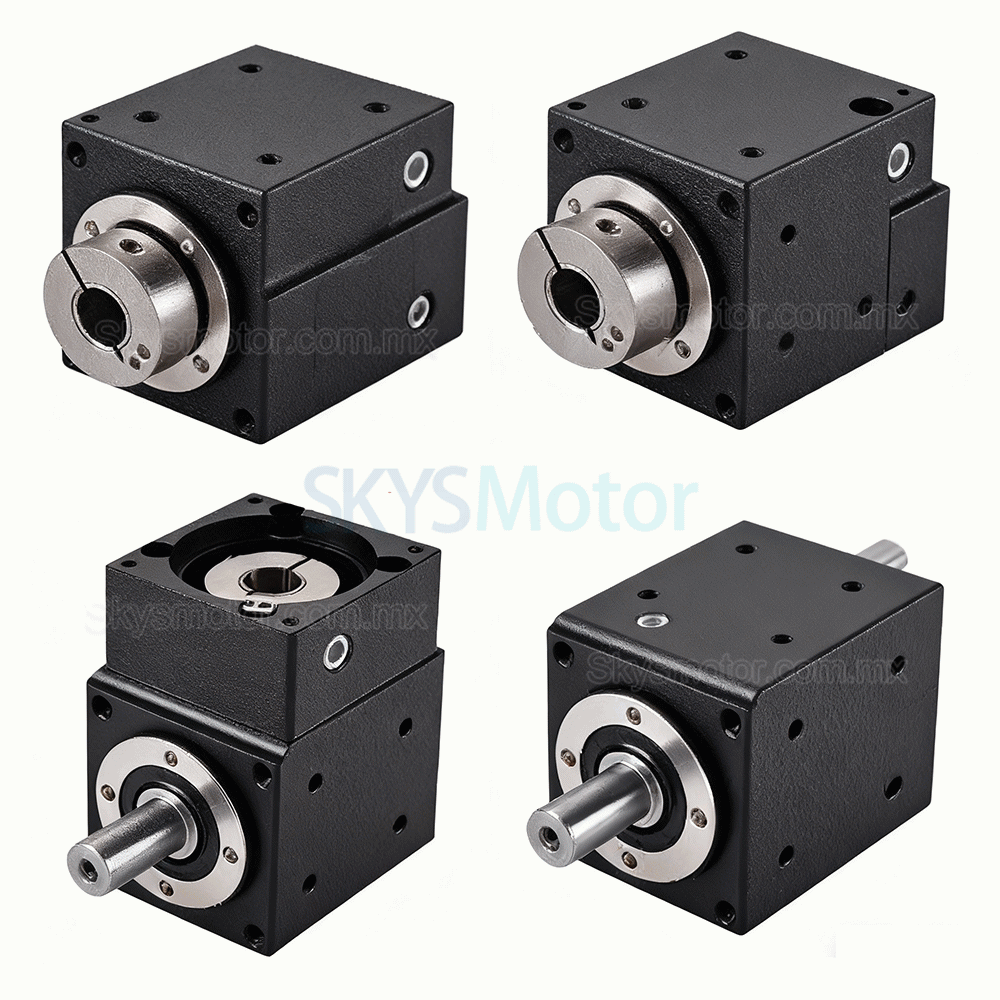 Reductores de engranajes c&oacute;nicos en &aacute;ngulo recto Nema 23, relaci&oacute;n 2:1/3:1/5:1 para motor paso a paso Nema 23