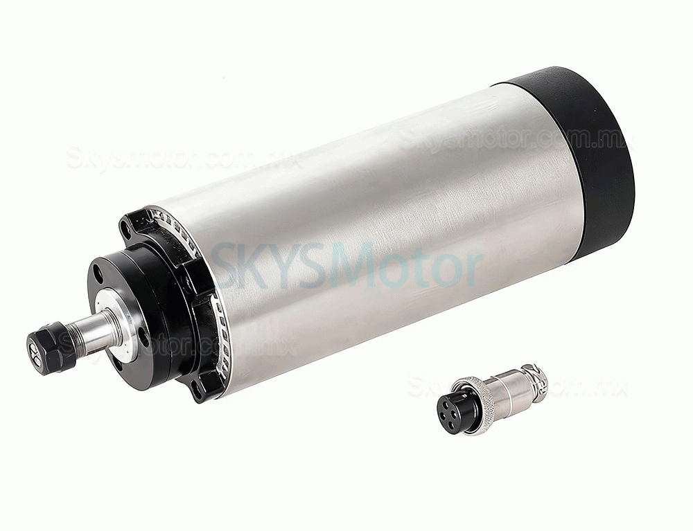 Kit de motor de husillo CNC refrigerado por aire 1,5 kW, 110V/220V, OSP001696, con variadores de velocidad (VFD) y 13 pinzas ER11