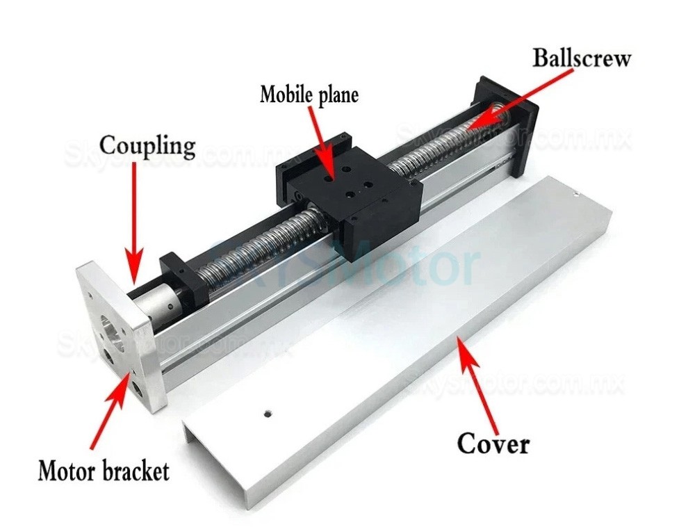 Kit de mesa deslizante CNC totalmente cerrado y resistente al agua OSP001614 con motor paso a paso NEMA 23 y controlador HB8080C