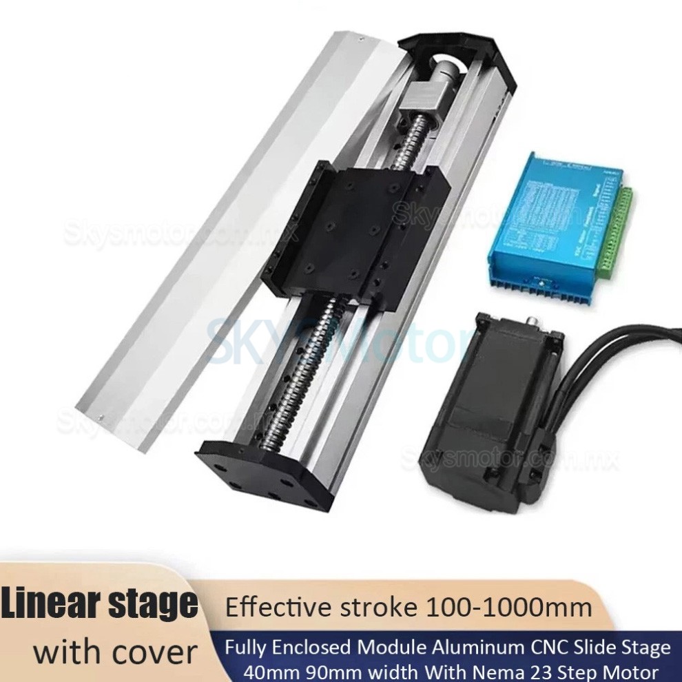 Kit de mesa deslizante CNC totalmente cerrado y resistente al agua OSP001614 con motor paso a paso NEMA 23 y controlador HB8080C