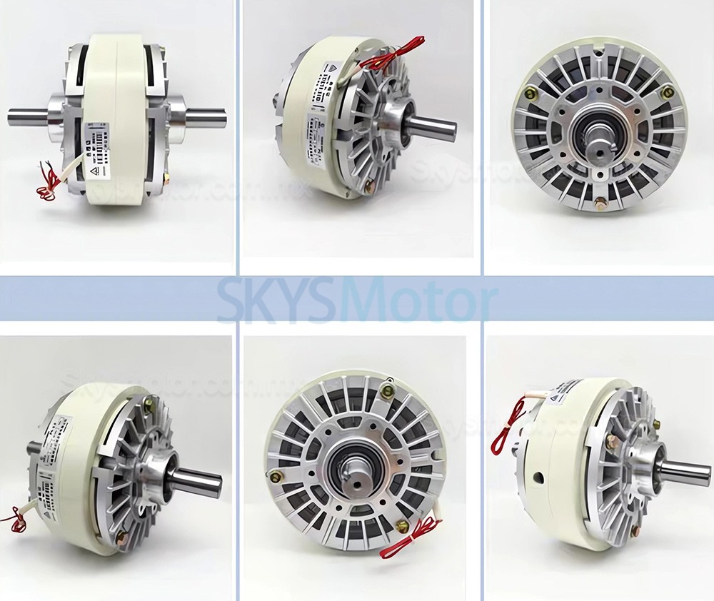 Embrague de part&iacute;culas magn&eacute;ticas de doble eje serie FL-S, 6 Nm-50 Nm, 24 VCC