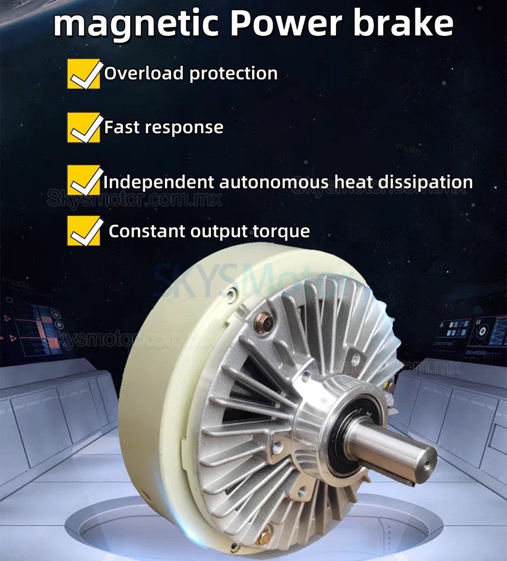Freno de part&iacute;culas magn&eacute;ticas CNC de un solo eje, serie FZ-D, freno de polvo magn&eacute;tico, 6-50 Nm, 24 V CC, IP54