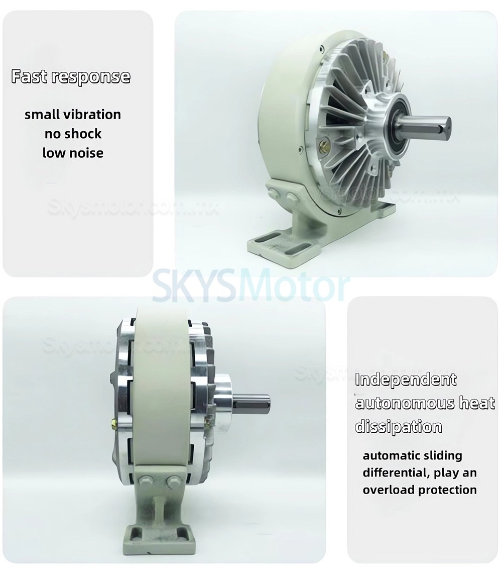 Kit de freno de part&iacute;culas magn&eacute;ticas de un solo eje serie FK-D de 6 Nm a 50 Nm con controlador de tensi&oacute;n TBS-200A