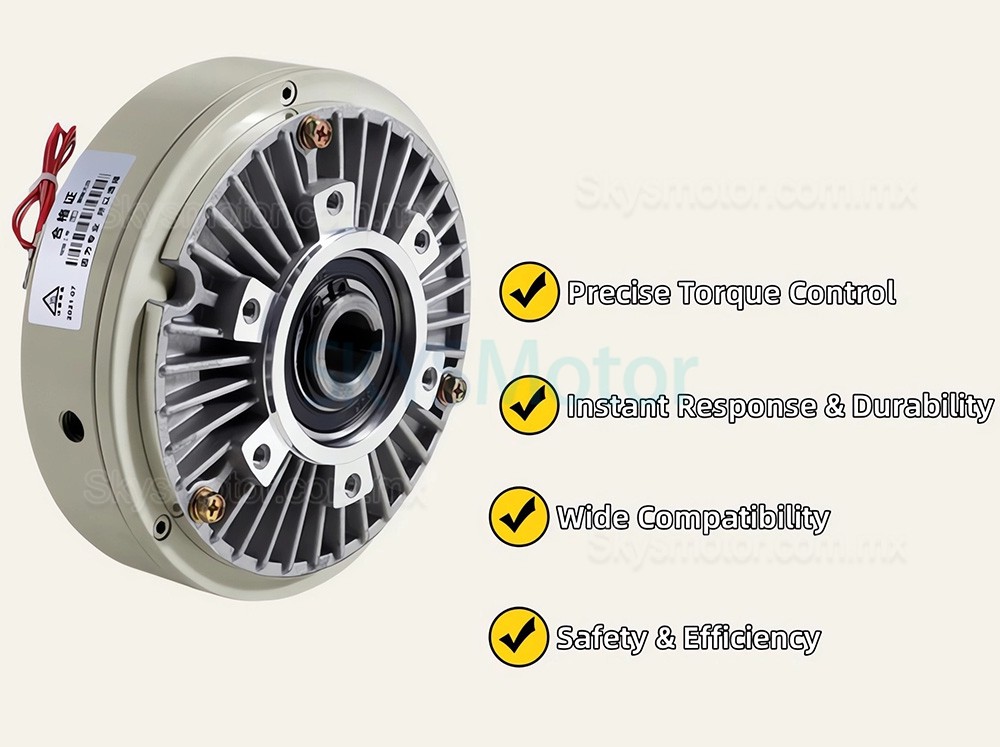 Freno de polvo magn&eacute;tico de eje hueco serie FZ-K, freno de part&iacute;culas magn&eacute;ticas de 6-200 Nm, 24 V