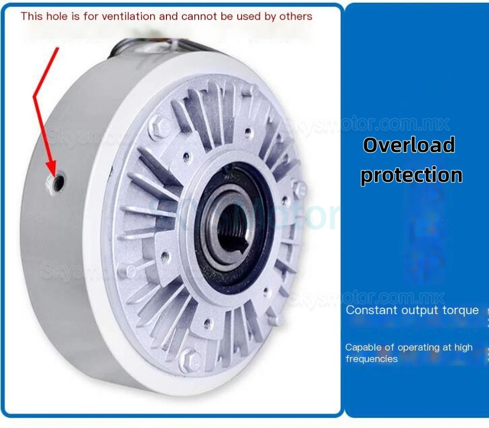 Kit de freno de polvo magn&eacute;tico de eje hueco serie FK-D con controlador de tensi&oacute;n manual SJ-180A