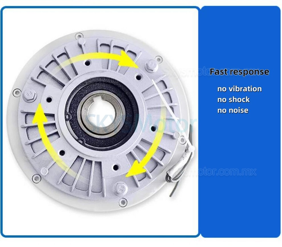 Freno de polvo magn&eacute;tico de eje hueco serie FZ-K, freno de part&iacute;culas magn&eacute;ticas de 6-200 Nm, 24 V