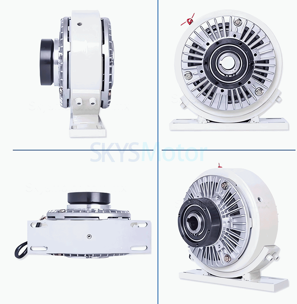 Embrague de part&iacute;culas magn&eacute;ticas de eje hueco serie FZ-K-C, embrague de polvo magn&eacute;tico de 6-50 Nm, 24 V CC