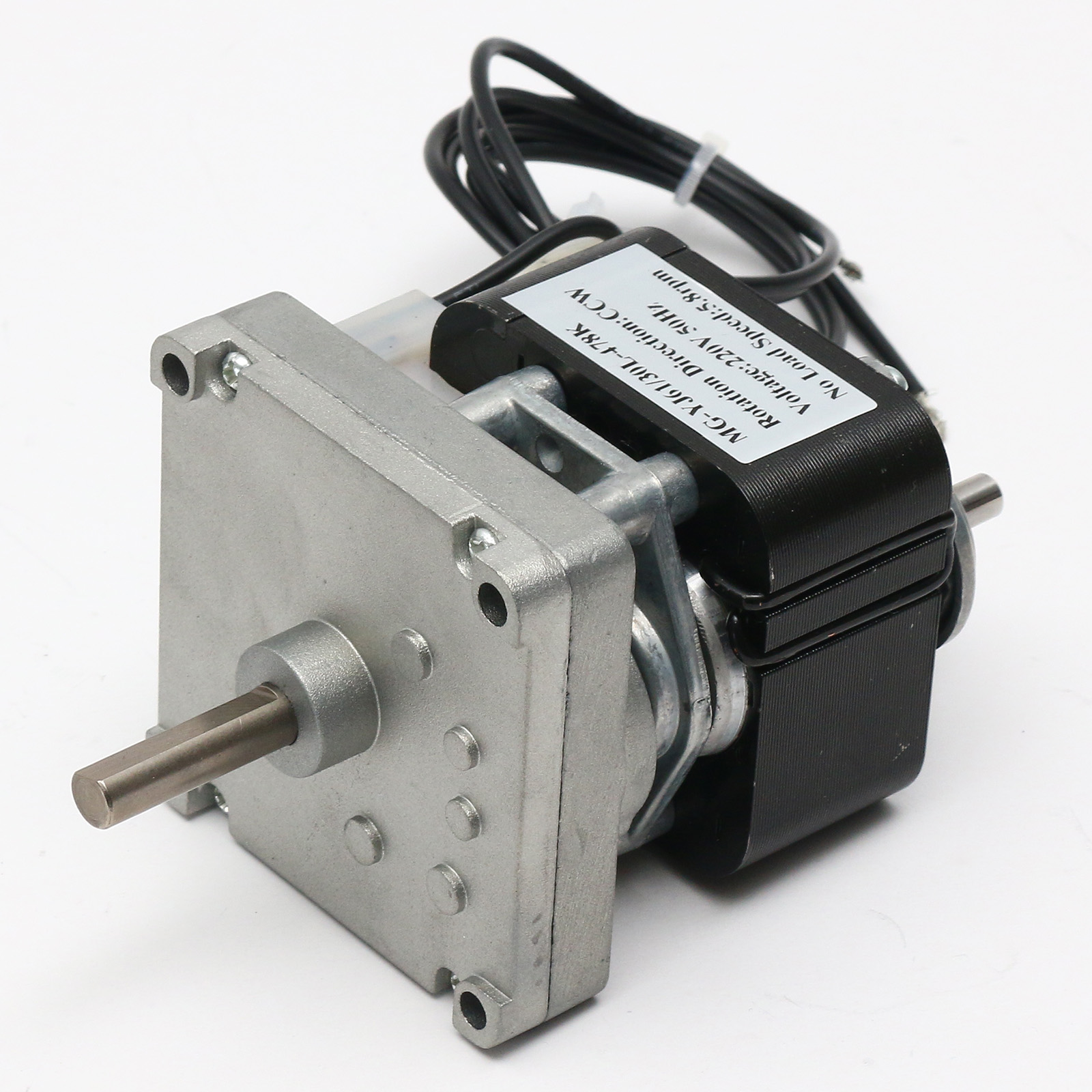 Motorreductor monofasico de polos sombreados MG-YJ61 CA 110/220 V con 13:1 a 718:1 caja de engranajes rectos