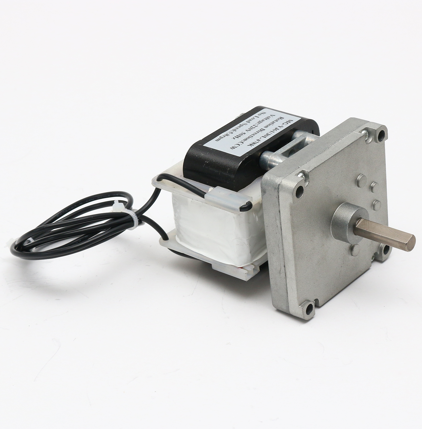 Motorreductor monofasico de polos sombreados MG-YJ61 CA 110/220 V con 13:1 a 718:1 caja de engranajes rectos