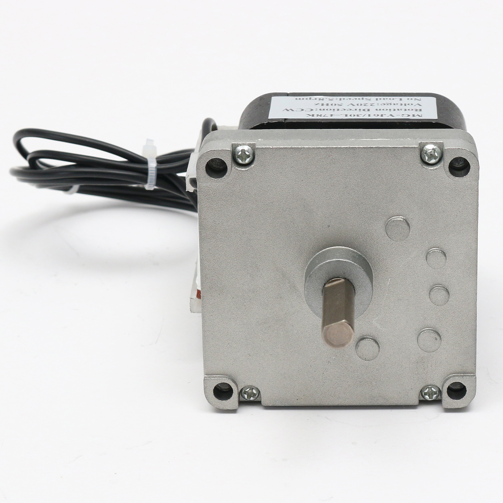 Motorreductor monofasico de polos sombreados MG-YJ61 CA 110/220 V con 13:1 a 718:1 caja de engranajes rectos