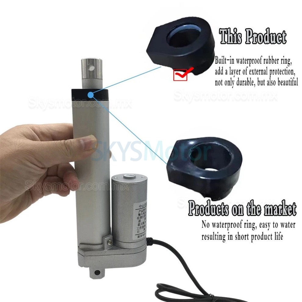 Actuador lineal el&eacute;ctrico de 12 V/24 V OSP001608 5mm/s - 90mm/s 20&ndash;36W