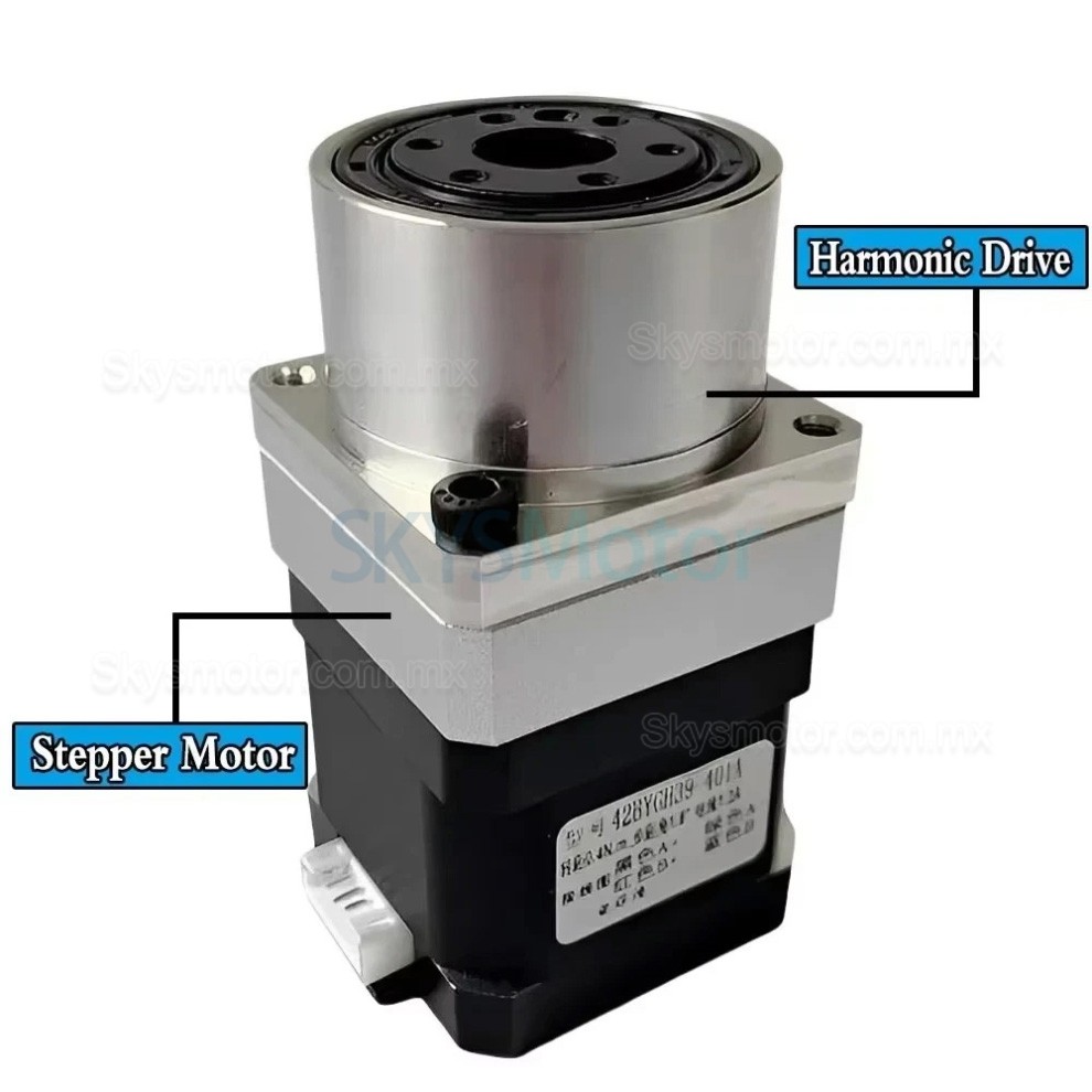 Motorreductor paso a paso arm&oacute;nico serie MINIS/MINIF relaci&oacute;n 30:1/50:1/100:1