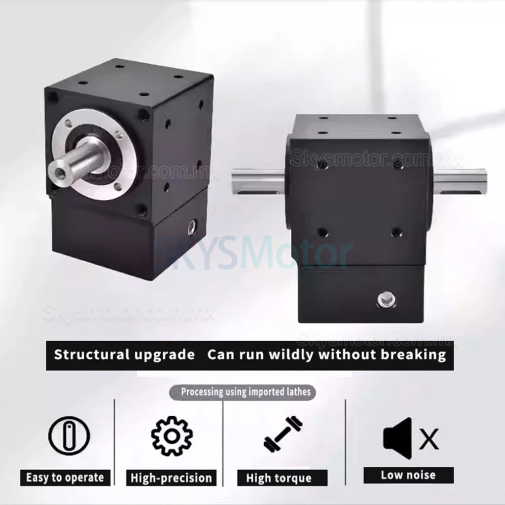 Reductores de engranajes c&oacute;nicos en &aacute;ngulo recto Nema 17, relaci&oacute;n 2:1/3:1/5:1 para motor paso a paso Nema 17