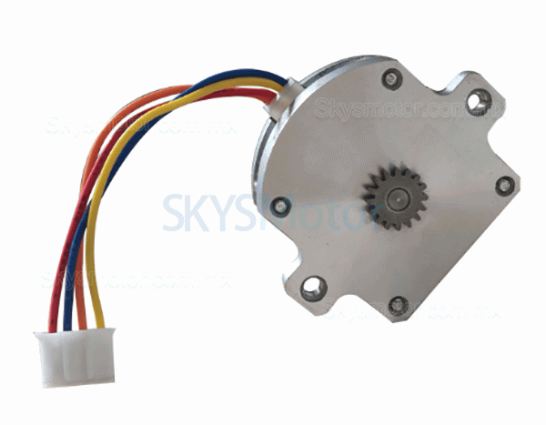 Motor paso a paso de panqueques Nema 11 plano OK28BP13-2A ​​2 fases 1,8grados 2,5 Ncm 4 cables