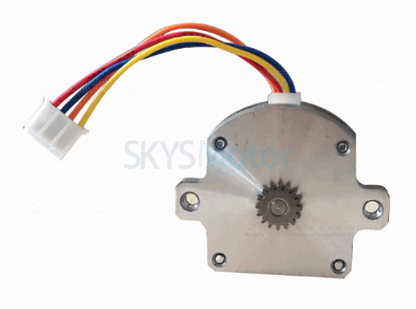 Motor paso a paso de panqueques Nema 11 plano OK28BP13-2A ​​2 fases 1,8grados 2,5 Ncm 4 cables