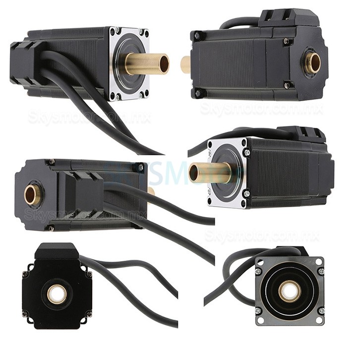 Motor paso a paso eje hueco Nema 23 OK57DL76EC1-B-NK30 bipolar 1,8grados 1,89Nm 4,2A 2,52V doble eje