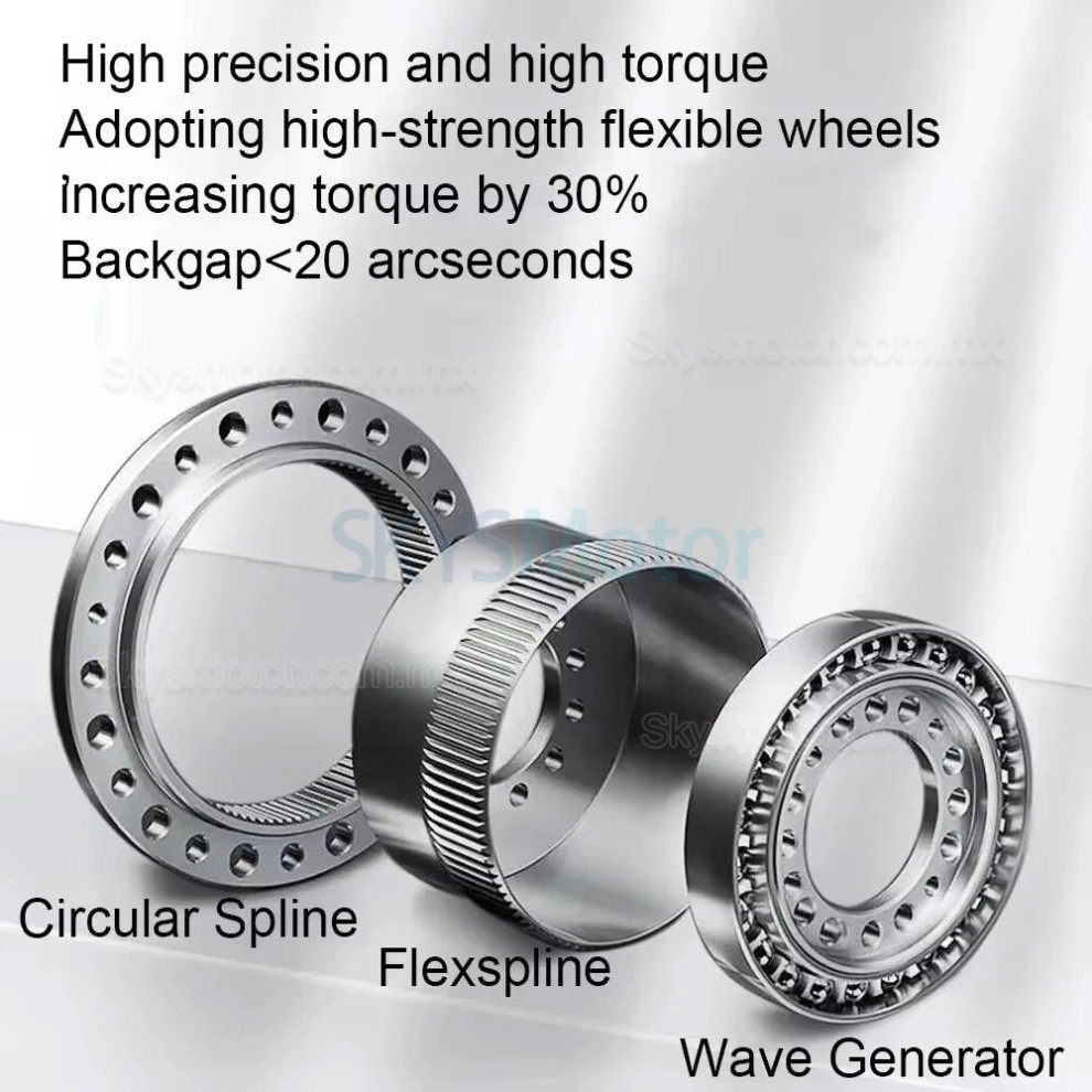 Reductor arm&oacute;nico de la serie HST relaci&oacute;n 50:1/80:1/100:/120:1/160:1,huelgo 20 arc-sec,para brazo rob&oacute;tico industrial