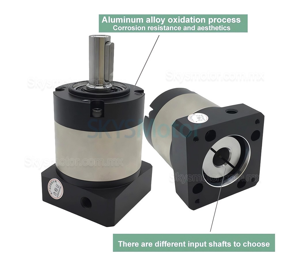 Reductoras planetarias Nema 17 serie PLE042, relación 4:1 - 100:1 para motor paso a paso NEMA17/servomotor de 40 mm, 50 W, 100 W Reductoras planetarias Nema 17 serie PLE042, relación 4:1 - 100:1 para motor paso a paso NEMA17/servomotor de 40 mm, 50 W, 100 W