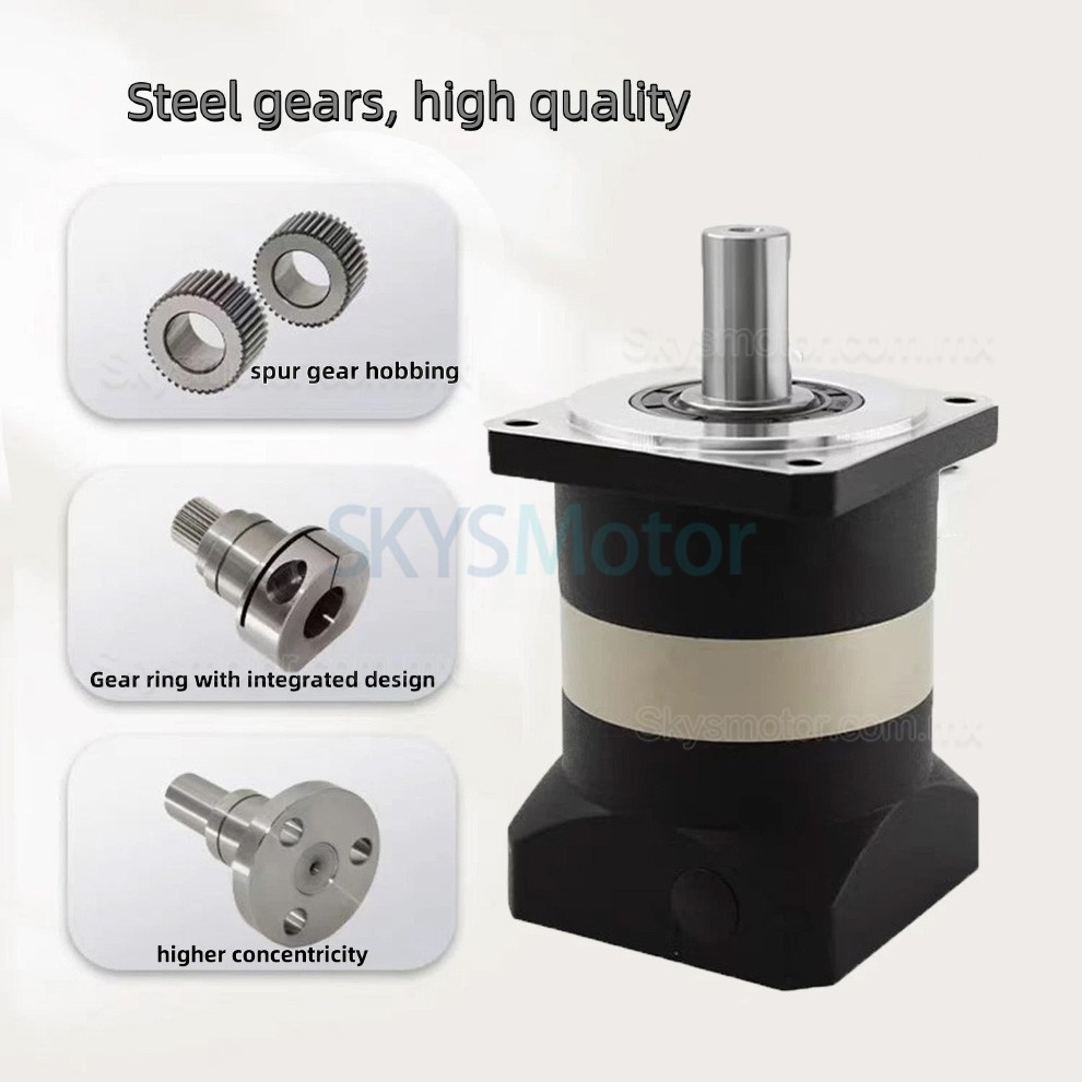 Reductor planetarios Nema 34 serie PLF090, relaci&oacute;n 3:1 - 100:1 para motor paso a paso NEAM34, servomotor de 80 mm y 750 W