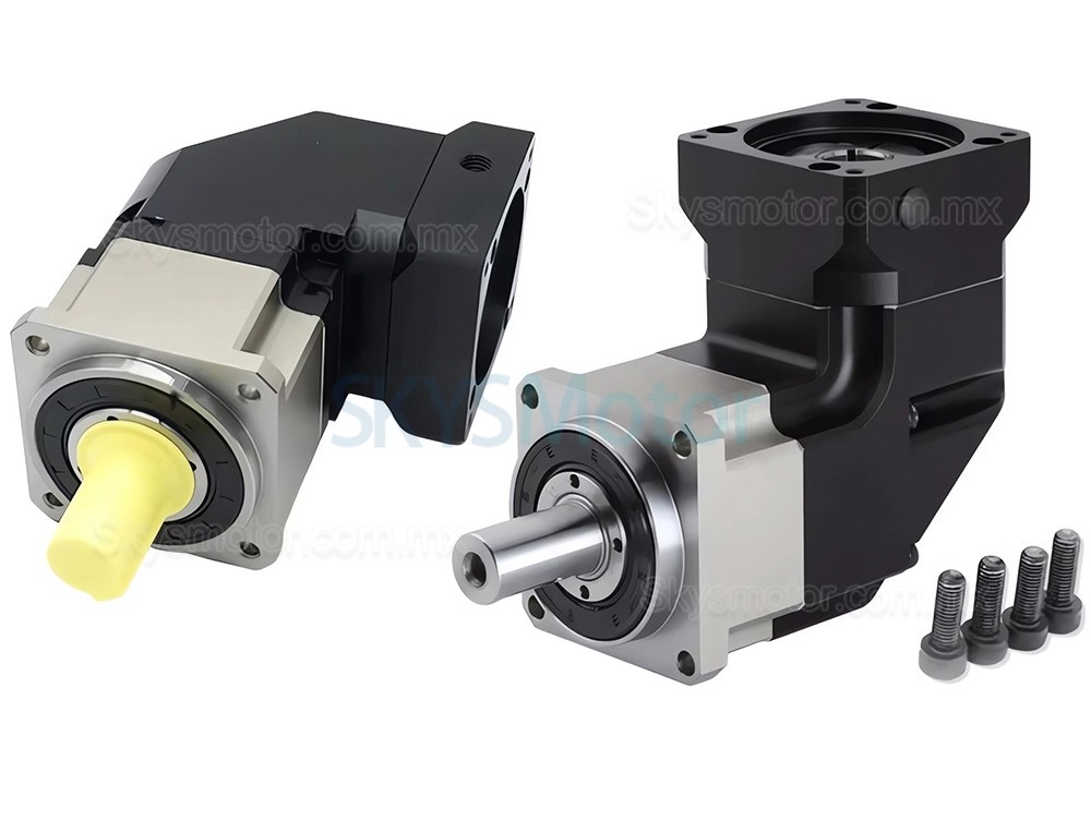 Reductor planetario de &aacute;ngulo recto NEMA 34 serie PLMG090,relaci&oacute;n 3:1 - 100:1 para servomotor paso a paso NEMA 34 de 90 mm