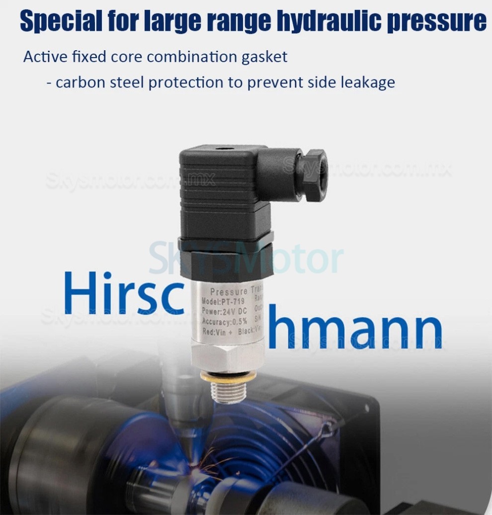 Sensor de presi&oacute;n hidr&aacute;ulica industrial PT-719 Transmisor de presi&oacute;n 0-10 V 4-20 mA IP65