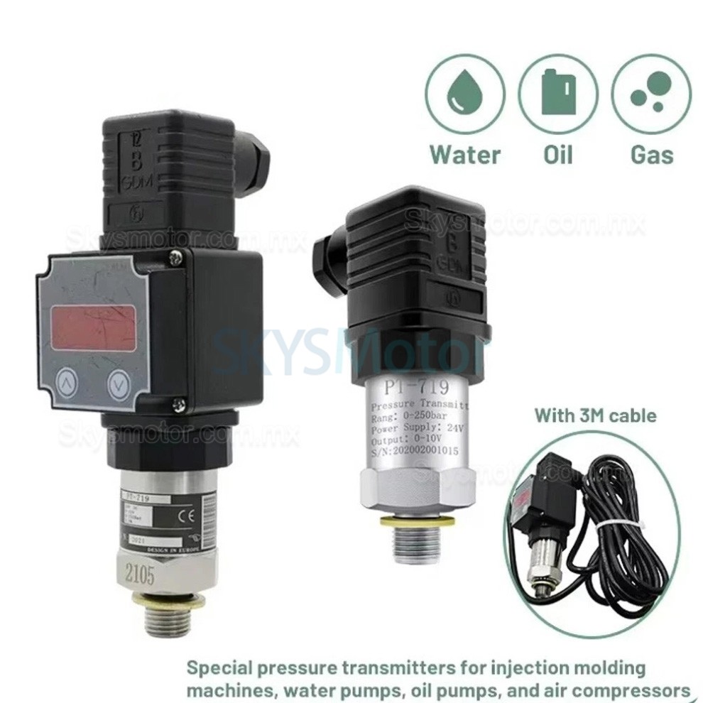 Sensor de presi&oacute;n hidr&aacute;ulica industrial PT-719 Transmisor de presi&oacute;n 0-10 V 4-20 mA IP65