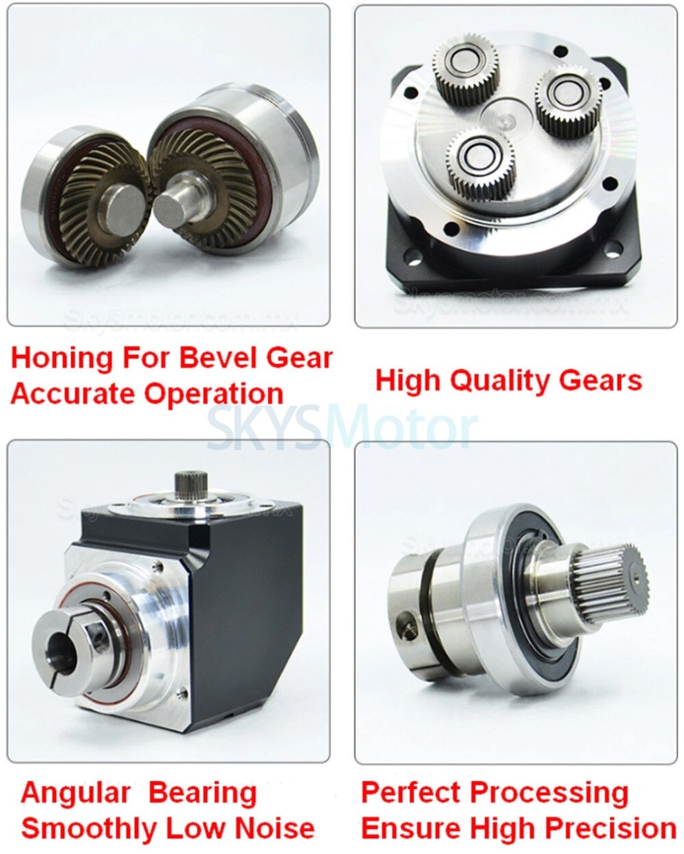 Reductor planetario de &aacute;ngulo recto Nema34 serie PVF090, relaci&oacute;n 3:1 - 100:1 para motor paso a paso Nema34/servomotor de 90 mm