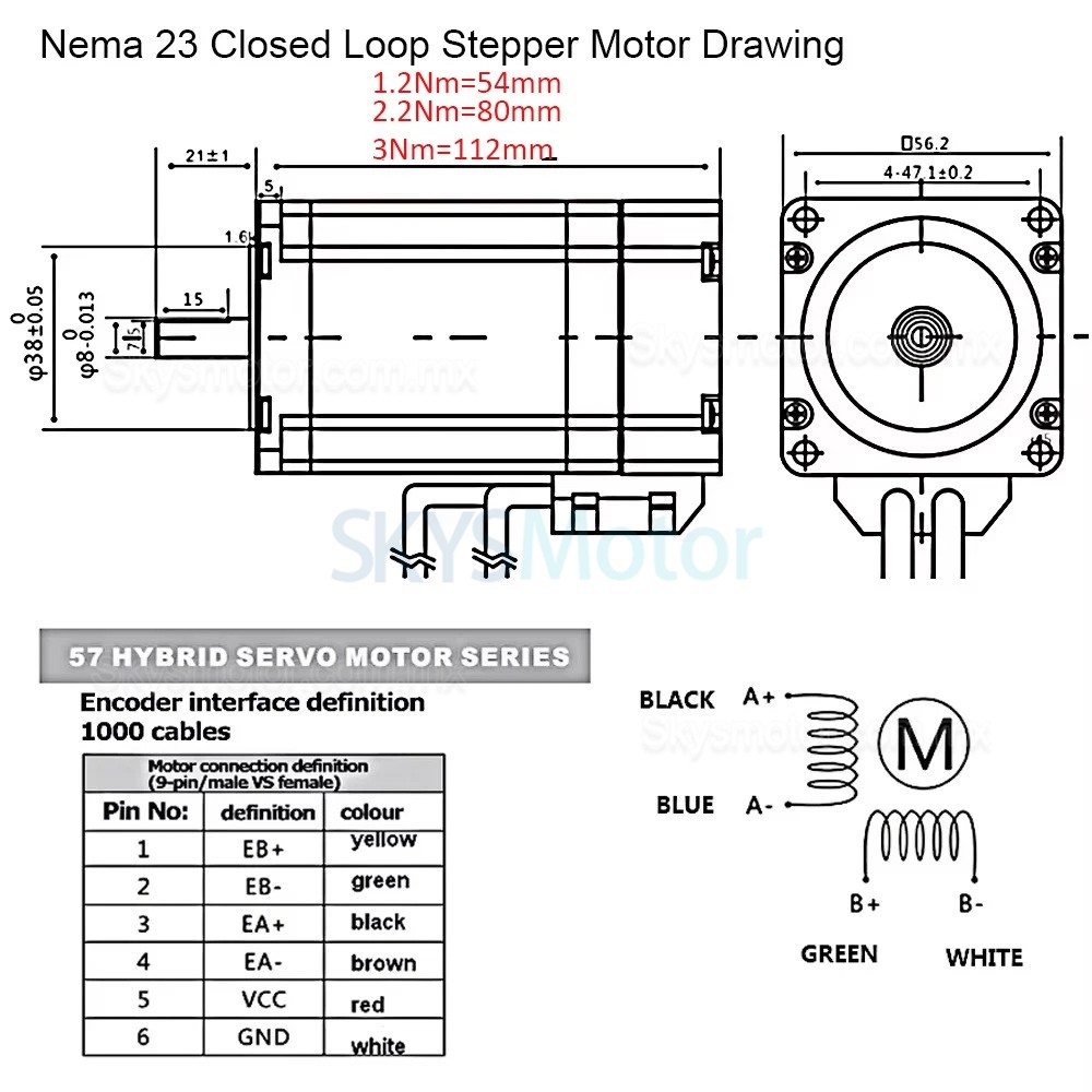 Etapa lineal motorizzato DXG-YR60, kit de mesa deslizante CNC con motor paso a paso de bucle cerrado Nema 23 y kit de controlador
