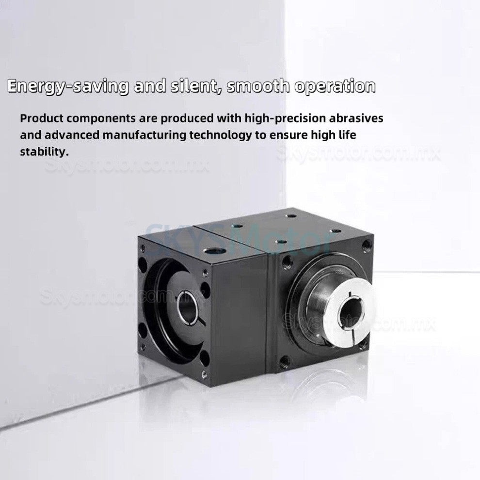 Reductores de engranajes cónicos en ángulo recto Nema 34 relación 2:1/3:1/5:1 para motor paso a paso NEMA 34/servomotor de 80 mm Reductores de engranajes cónicos en ángulo recto Nema 34 relación 2:1/3:1/5:1 para motor paso a paso NEMA 34/servomotor de 80 mm