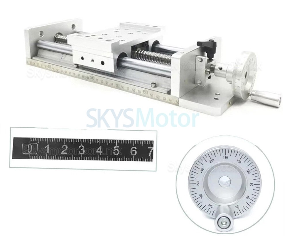Mesa deslizante CNC manual OSP001615, gu&iacute;a de movimiento lineal con husillo de bolas de alta resistencia, etapa gu&iacute;a SBR