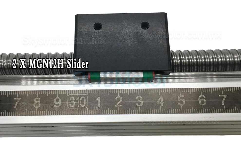 Etapa lineal manual SXG5080 con guías dobles y husillo de bolas y volante Etapa lineal manual SXG5080 con guías dobles y husillo de bolas y volante