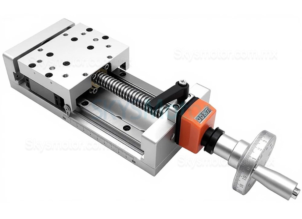 Etapa autoblocante manual CNC, plataforma de posición Z, módulo de tornillo trapezoidal con pantalla digital Etapa autoblocante manual CNC, plataforma de posición Z, módulo de tornillo trapezoidal con pantalla digital
