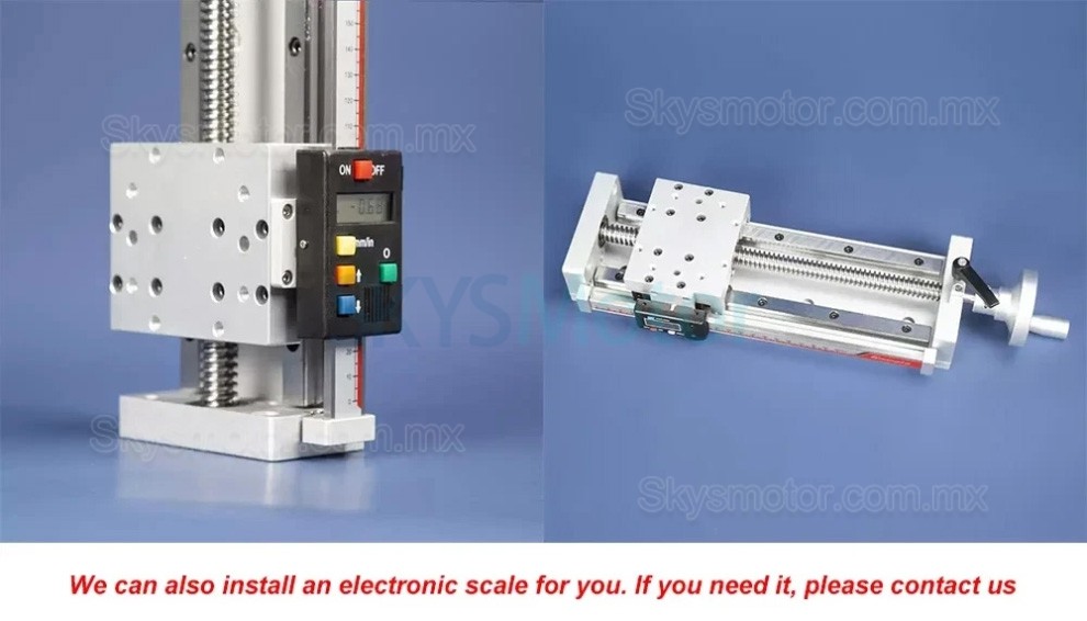 Etapa autoblocante manual CNC, plataforma de posición Z, módulo de tornillo trapezoidal con pantalla digital Etapa autoblocante manual CNC, plataforma de posición Z, módulo de tornillo trapezoidal con pantalla digital