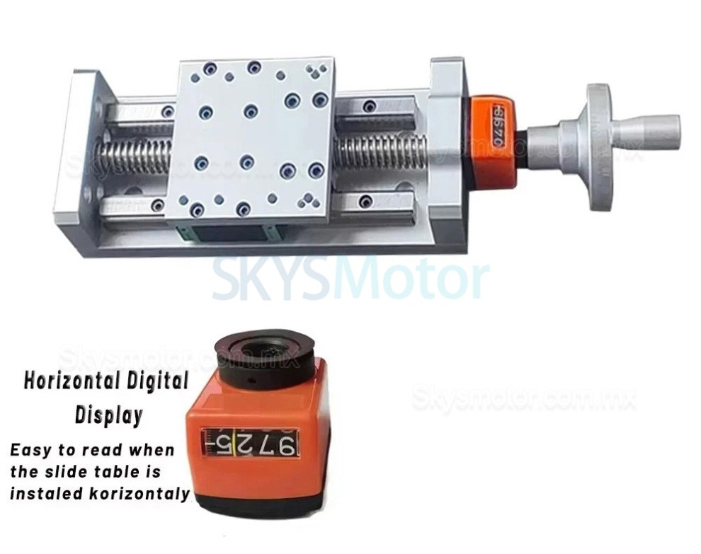Etapa autoblocante manual CNC, plataforma de posición Z, módulo de tornillo trapezoidal con pantalla digital Etapa autoblocante manual CNC, plataforma de posición Z, módulo de tornillo trapezoidal con pantalla digital
