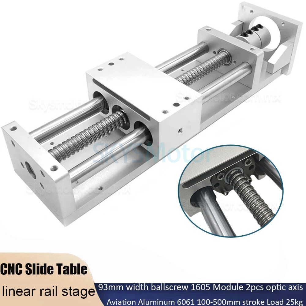 Gu&iacute;a lineal OSP001612, mesa deslizante CNC compatible con motor paso a paso Nema 23/34