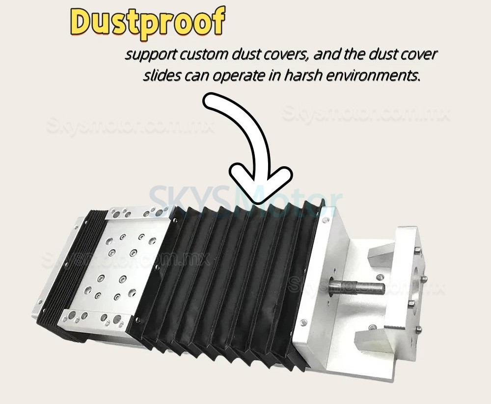 Gu&iacute;a lineal OSP001612, mesa deslizante CNC compatible con motor paso a paso Nema 23/34