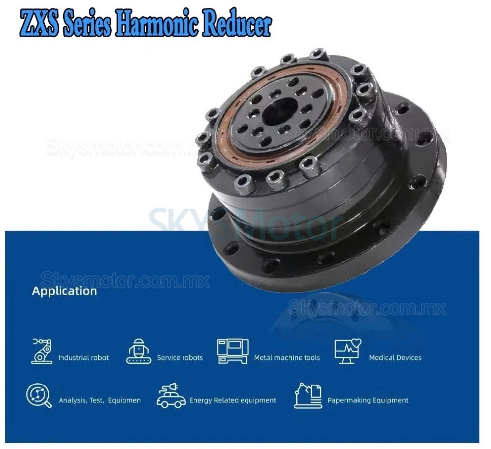 Reductor arm&oacute;nica tipo copa serie ZXS relaci&oacute;n 30:1/50:1/80:1/100:1/120:1,huelgo 30 arc-sec