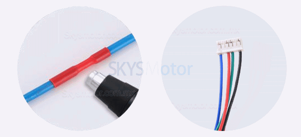 Tuerca de Tornillo Antiretroceso Motor Lineal Externo Nema 17 17E19S0406AB-300RA Plomo 2mm Longitud 300mm