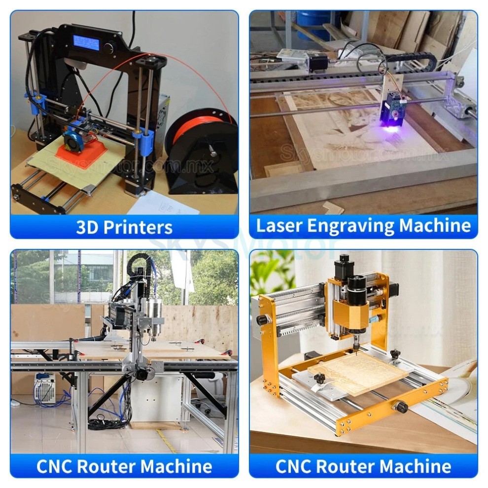 Etapa lineal motorizada CNC OSP001604, con motor paso a paso NEMA23 de 57 mm y m&oacute;dulo de movimiento 1605