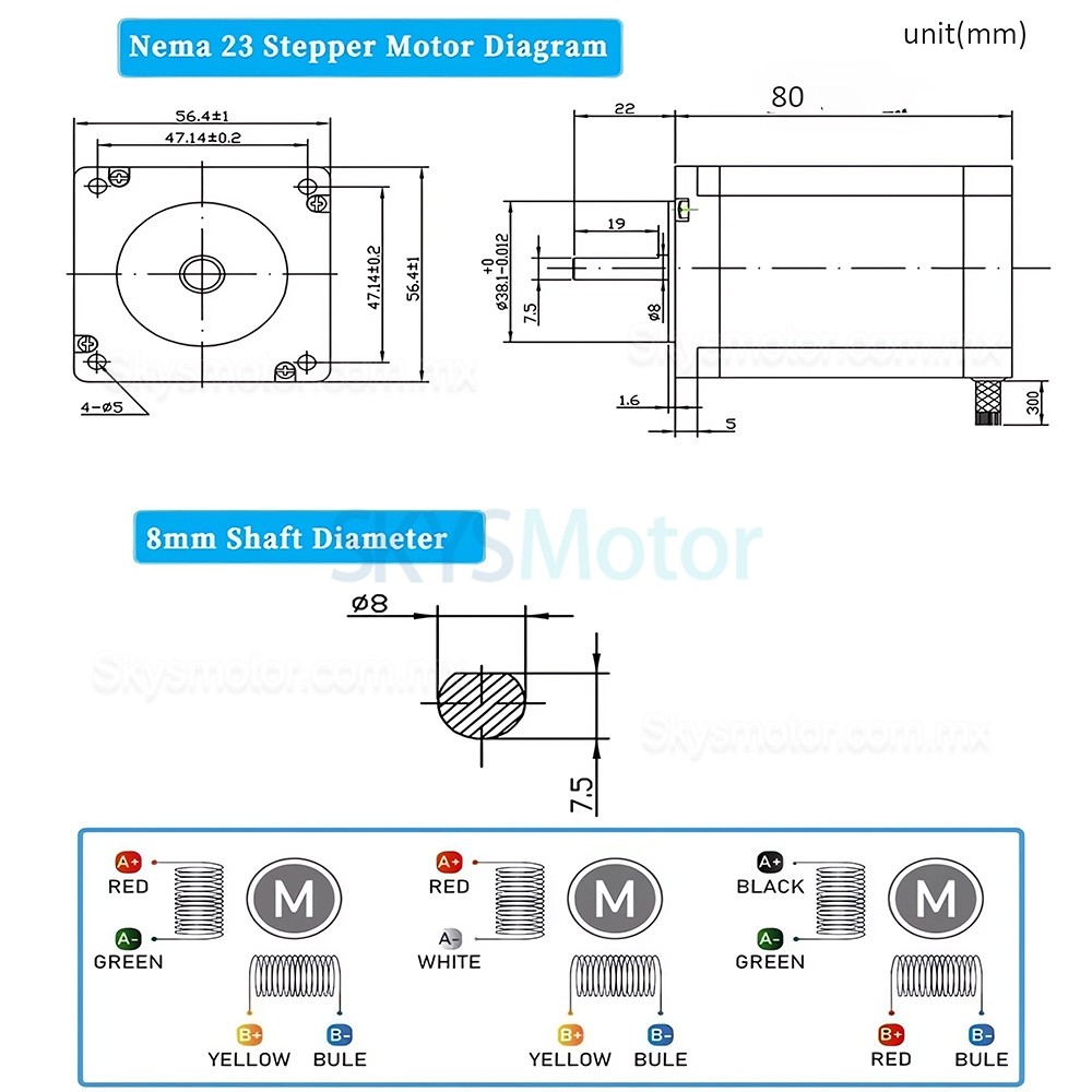 Motorreductor planetario nema 23 DLF+57HS5630A4D con reductores planetario 4:1/5:1/10:1/20:1/25:1/40:1/50:1/100:1
